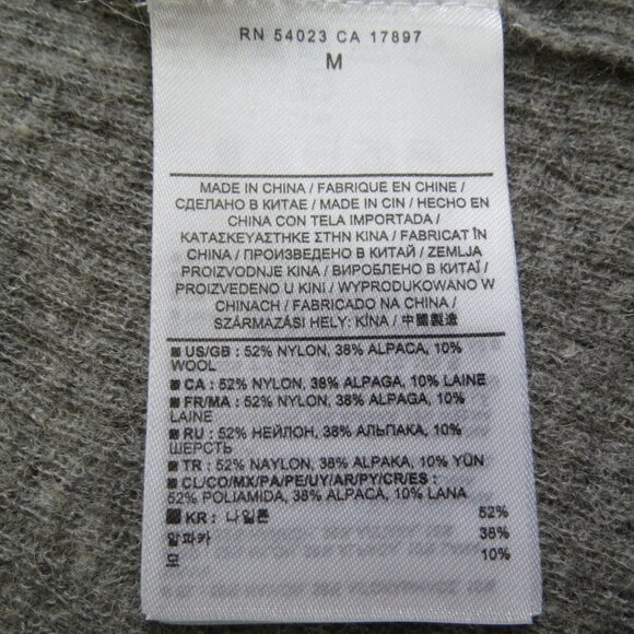 BANANA REPUBLIC Women's Gray Alpaca Blend Cardigan Sweater Size M - Picture 8 of 9